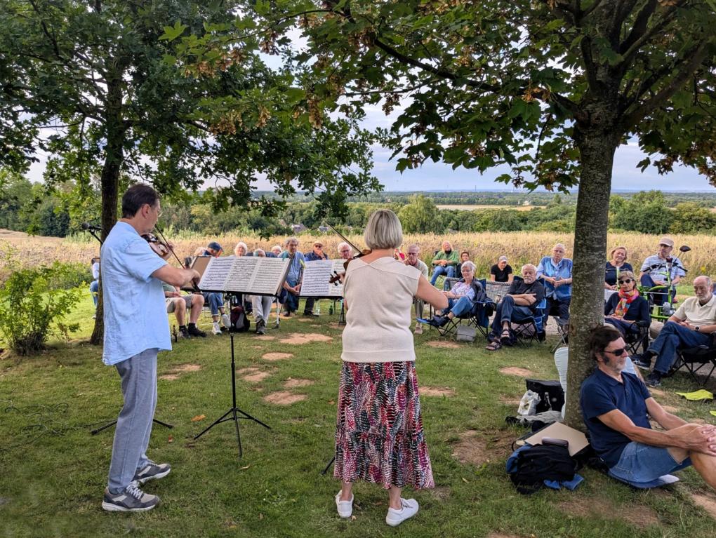 Beate und Stefan Kleinert von hinten