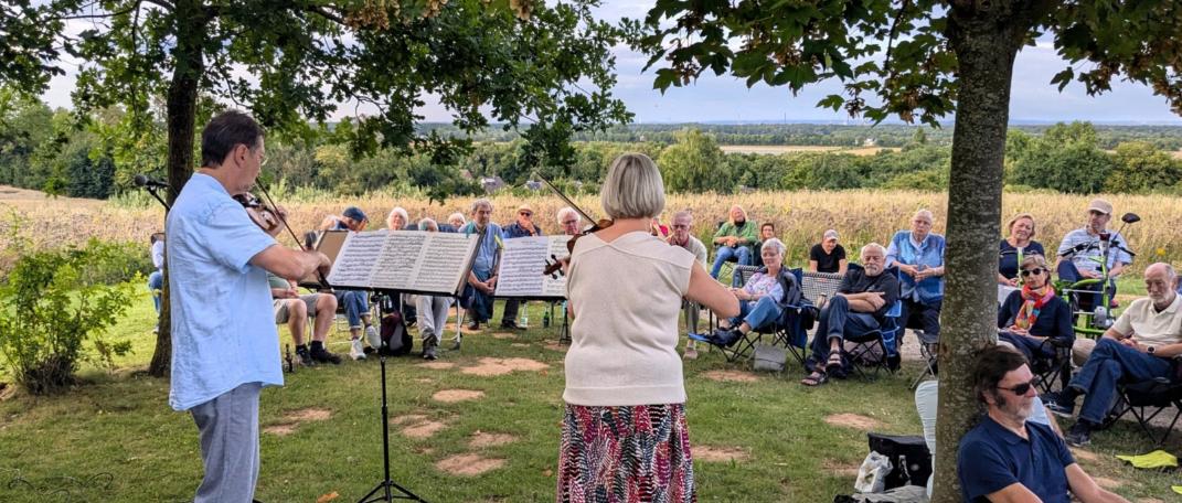 Beate und Stefan Kleinert von hinten